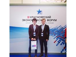 Quadro Electric: Артем Денисов и Владимир Млынчик на Красноярском экономическом форуме 2013